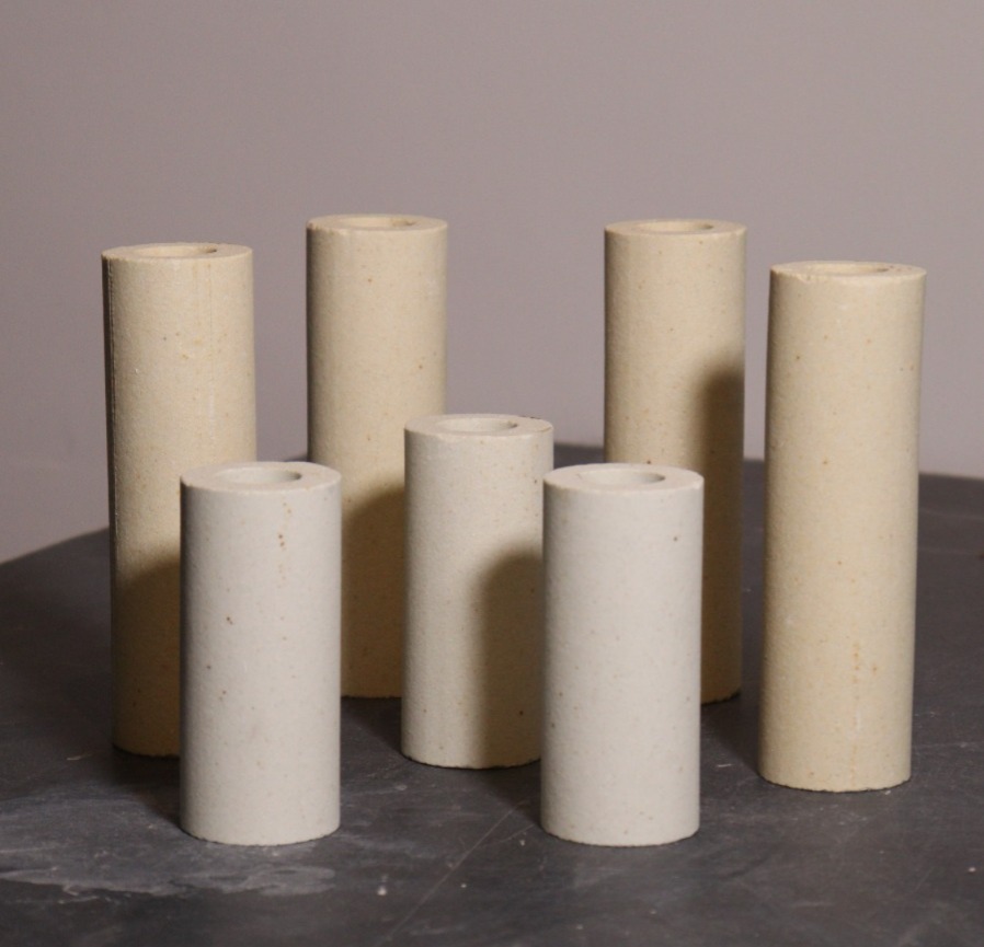 Cordierite Round Tube Posts in multiple heights